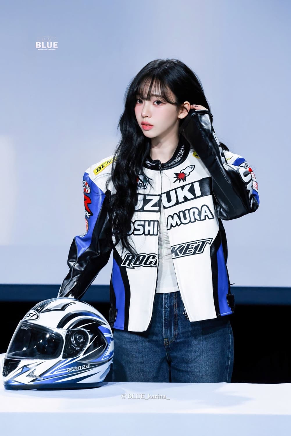 스즈키 바이크자켓 가죽자켓 래더자켓 레이싱자켓 빈티지스타일 상품이미지1