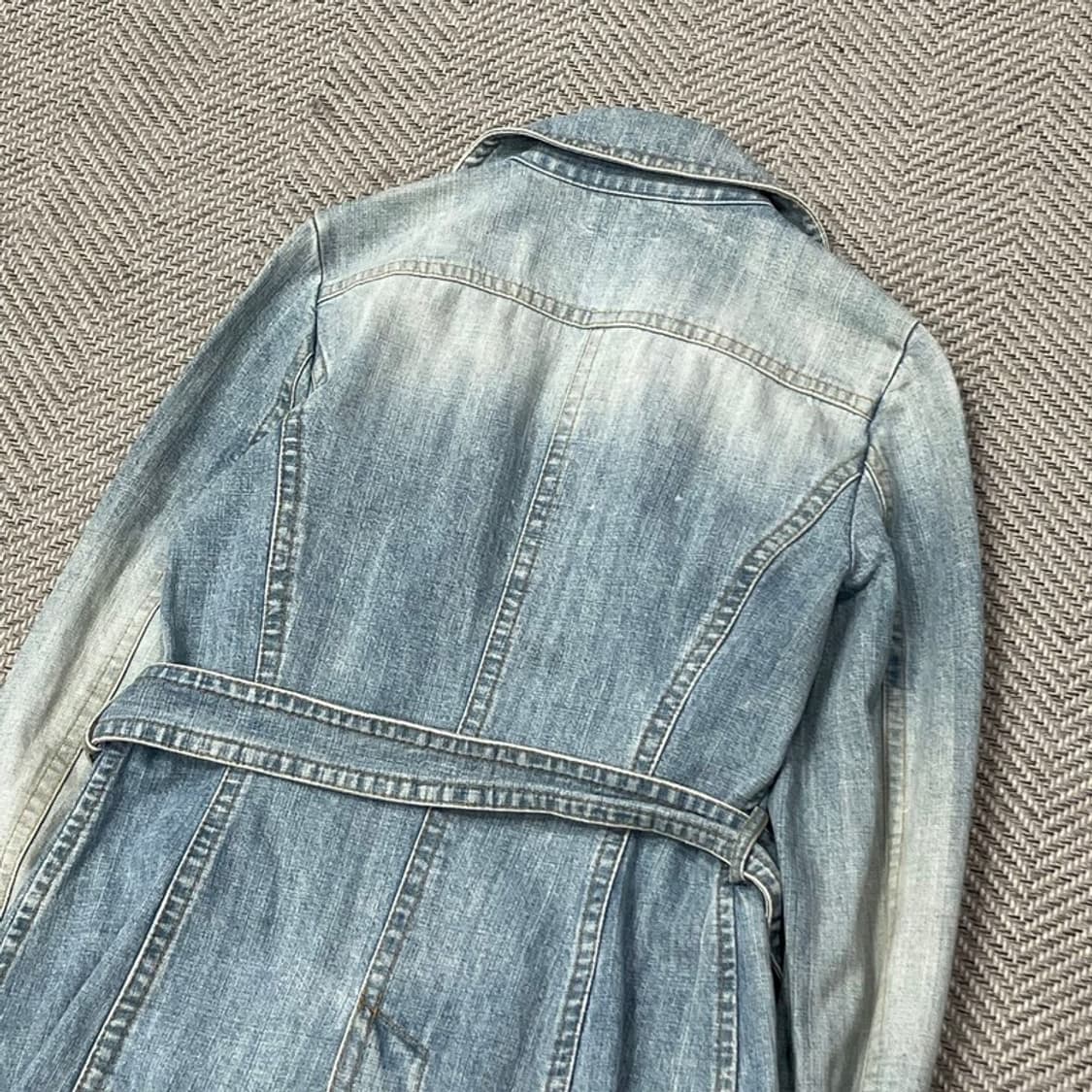 쿠미쿄쿠 더블버튼 데님코트  v0083 상품이미지6