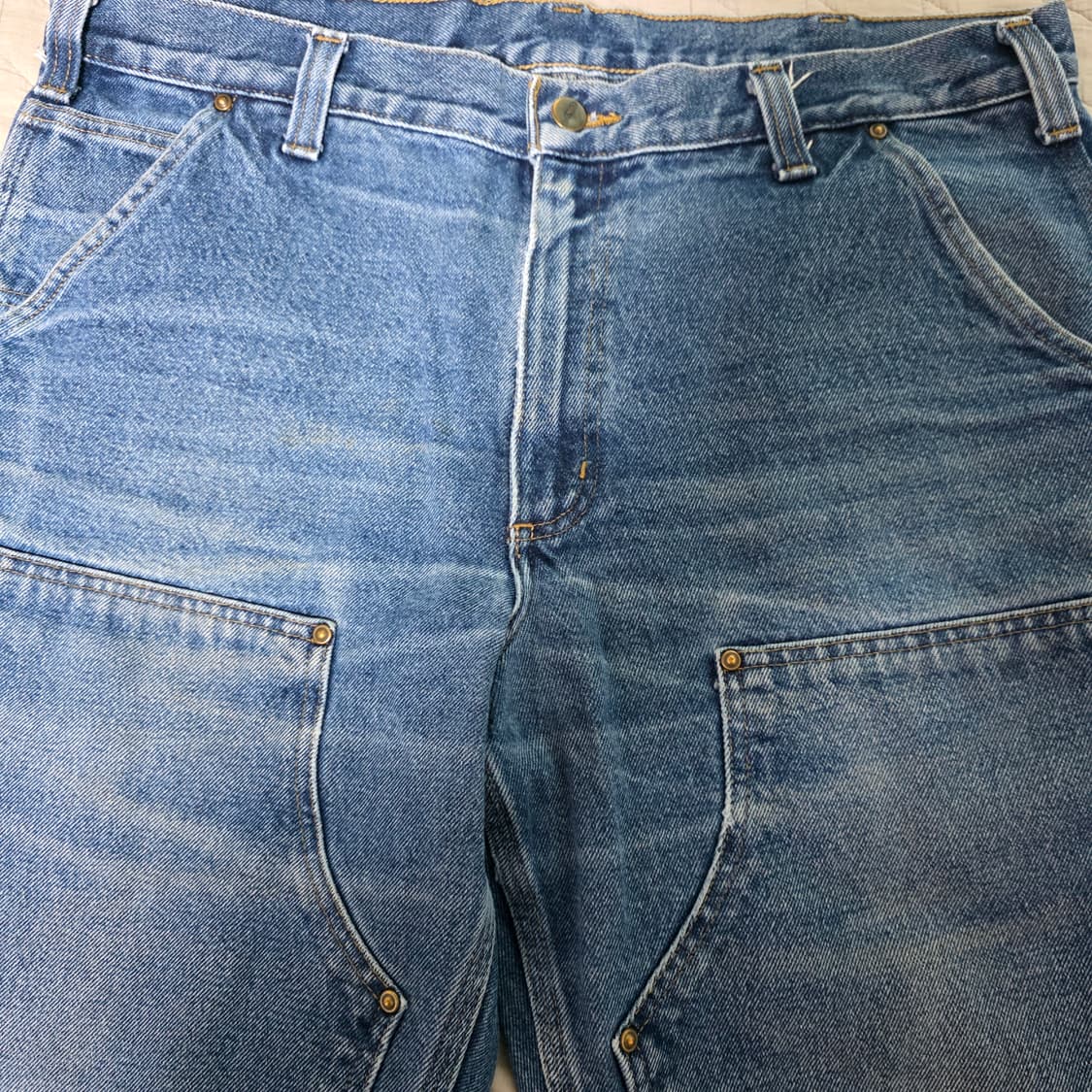 [36X30] 빈티지 칼하트 더블니 데님 릴렉스핏 B-7 상품이미지3