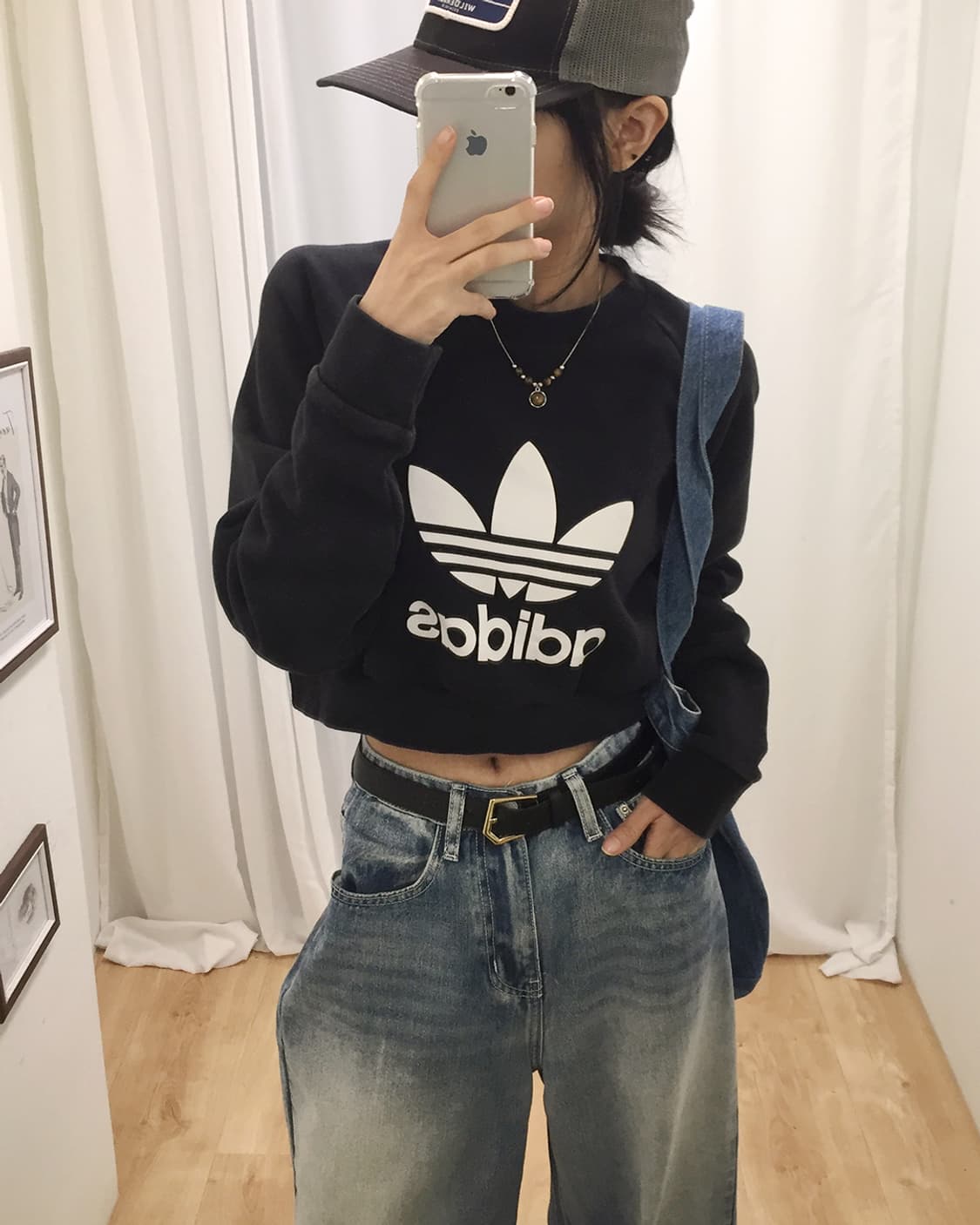 Women Adidas Crop Sweatshirt 100 상품이미지2
