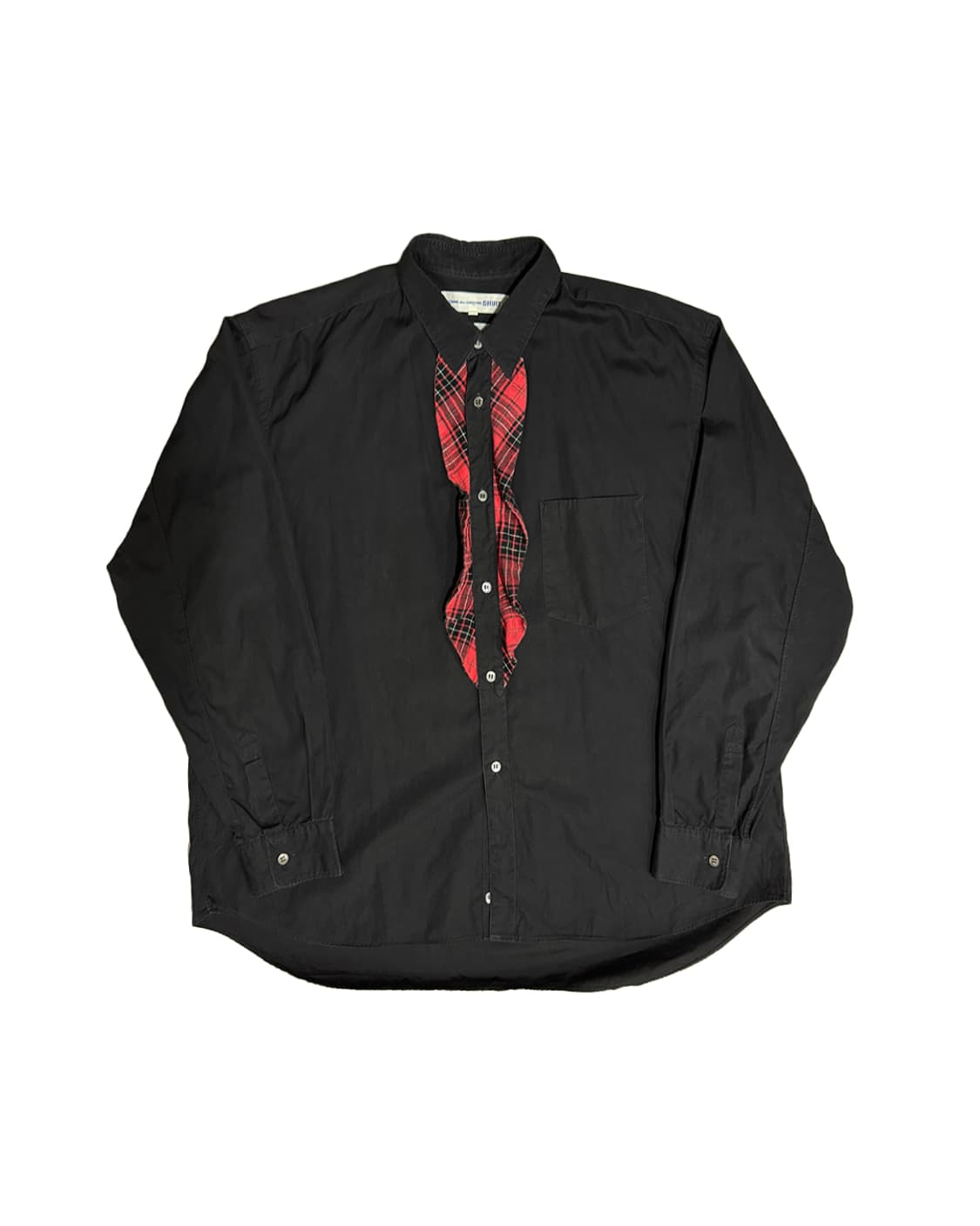 Comme des garcons check ruffle shirt L 상품이미지2