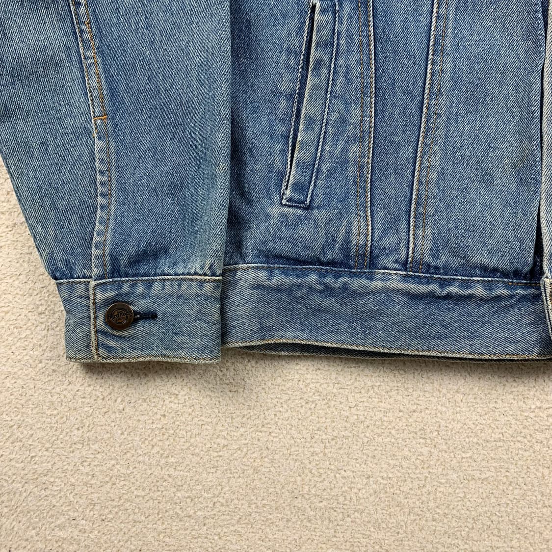 빈티지 하드락 카페 뉴욕 자수로고 데님 자켓 상품이미지6