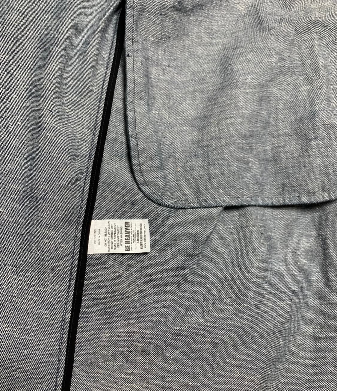 비 헤비어 Be heavyer 데님 m65 피쉬테일 개파카 상품이미지6