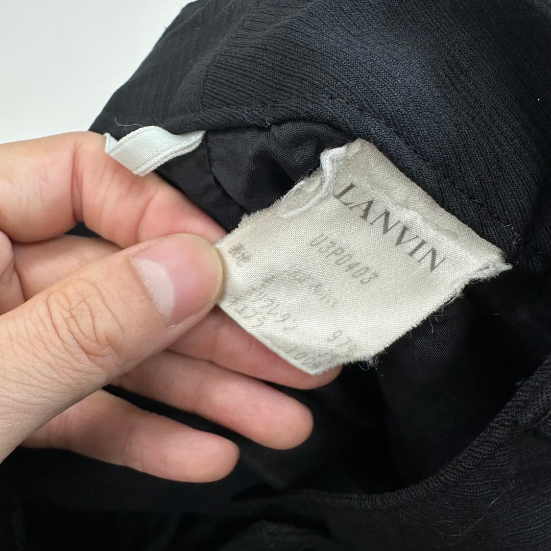 랑방 절개 디자인 울 슬랙스 상품이미지8