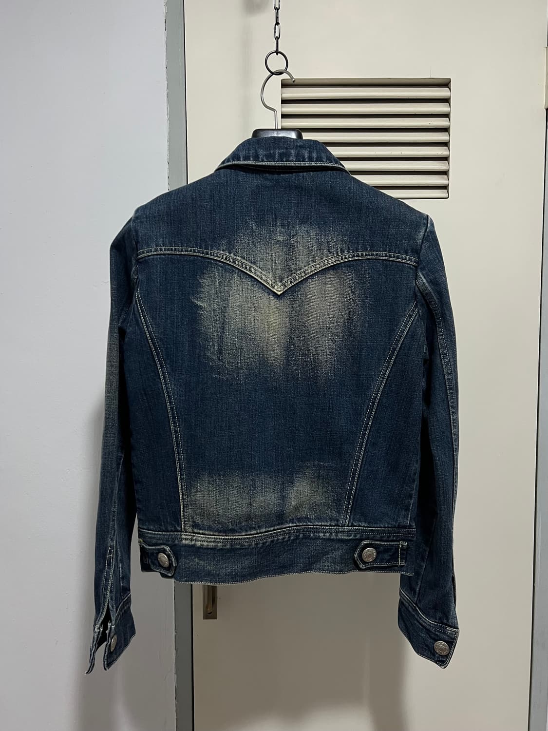 빈티지 워싱 데님 집업 상품이미지2