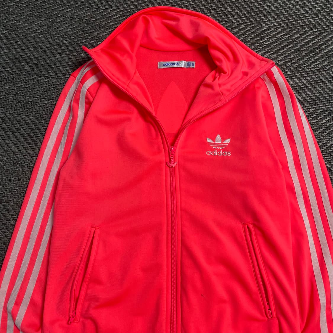 아디다스 우먼스 파이어버드 빅로고 네온 핑크 트랙탑 져지o 5321 상품이미지6