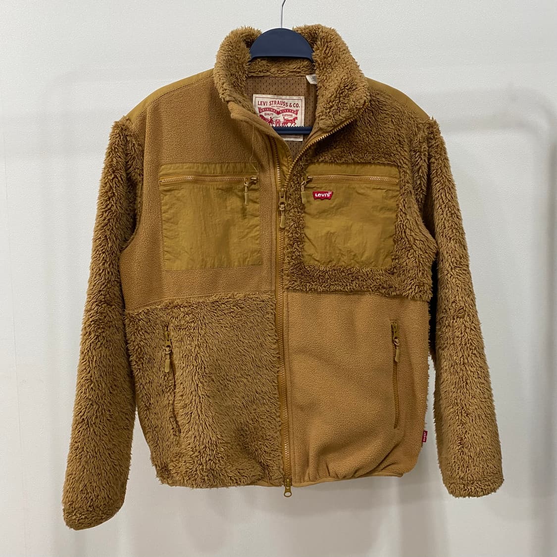 리바이스 배색 플리스 집업 상품이미지1