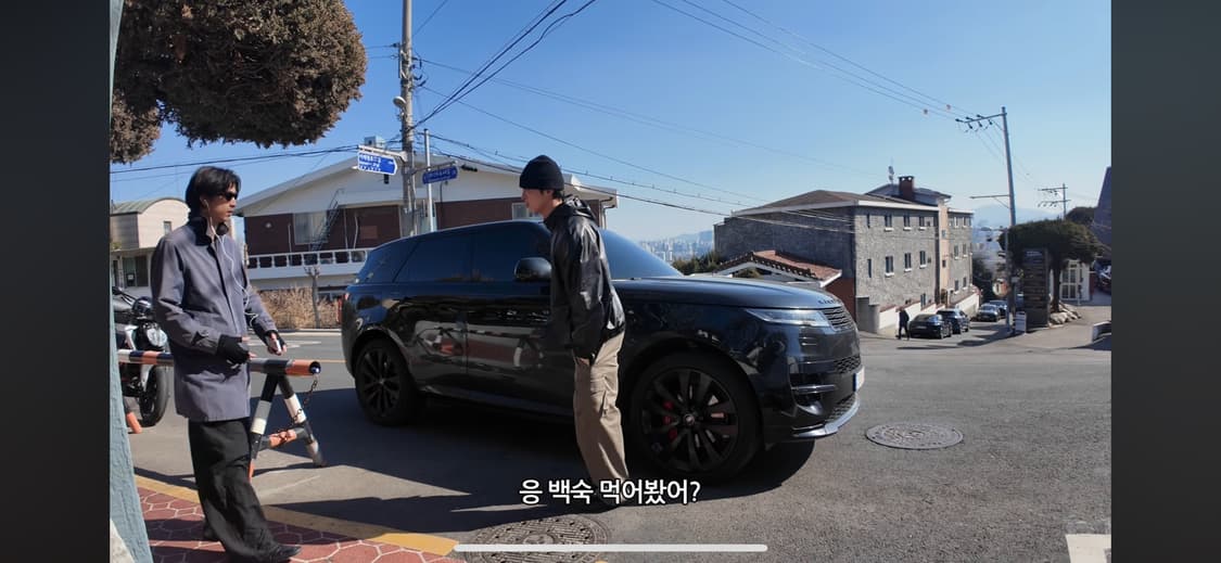 폴로 네이비 코트 95(S) 판매 모델 유고님 착용(사진o) 상품이미지5