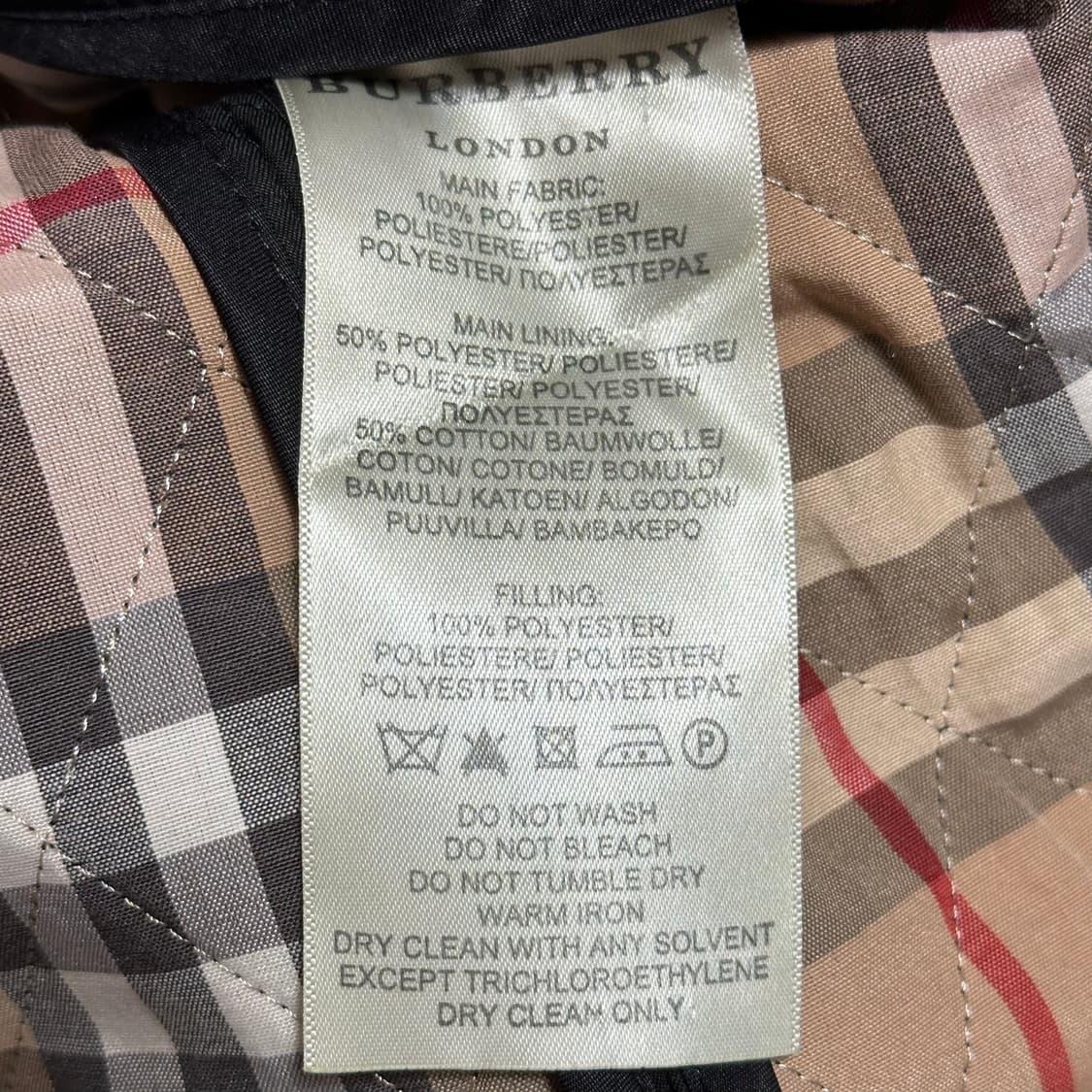 S 버버리 여성용 블랙 퀄팅 자켓 상품이미지5