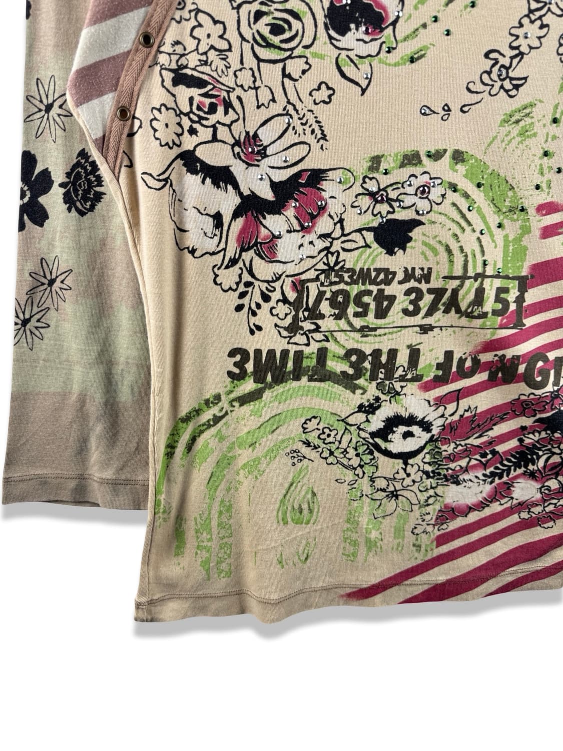 JPN 히피 키치 디테일 롱슬리브2884 상품이미지3