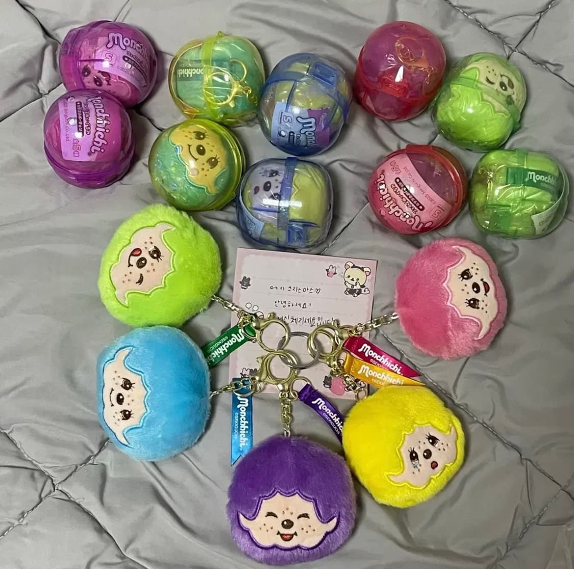 몬치치 컬러 페이스 얼굴 키링 가챠 상품이미지2