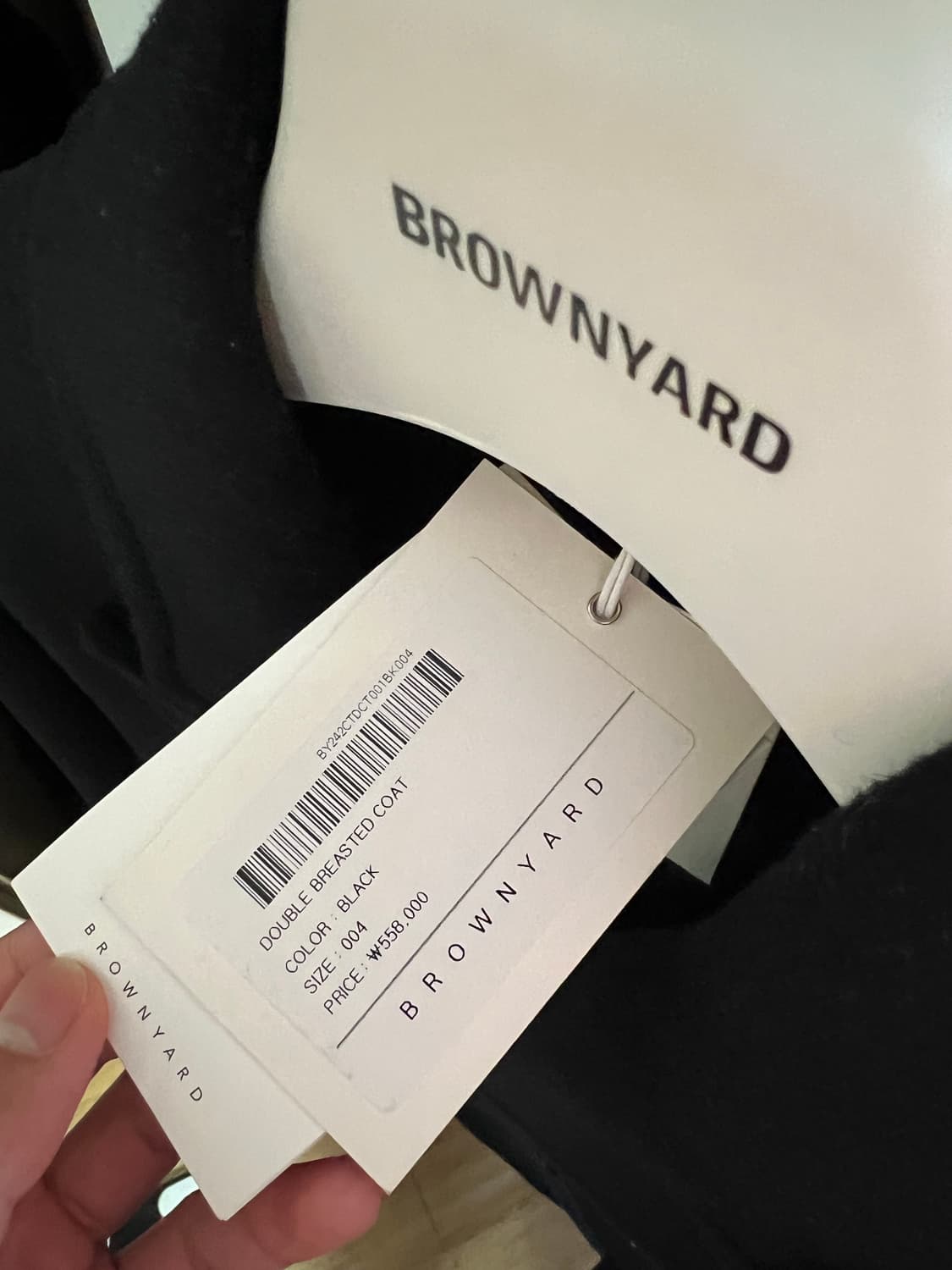 브라운야드 24FW 더블 브레스티드 코트 상품이미지4