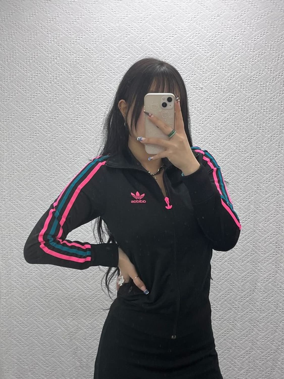 아디다스 대장급 Y2K 키치컬러 져지 집업 85 C07662 상품이미지2