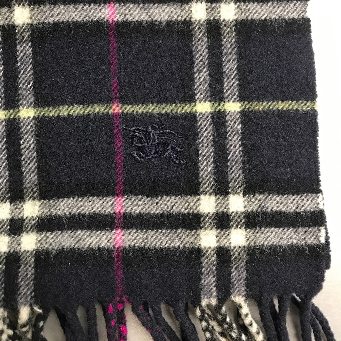 버버리 정품 램스울 머플러 네이비 상품이미지4