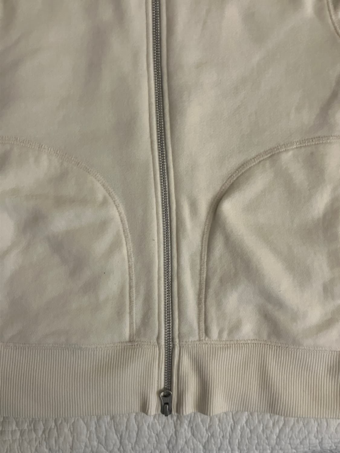 유니클로 이네스 아이보리 후드집업 M 상품이미지3