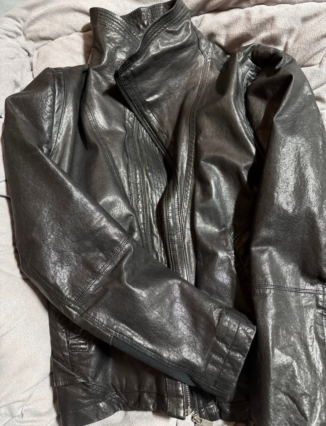 코데즈컴바인 램스킨 하이넥 레더 상품이미지2