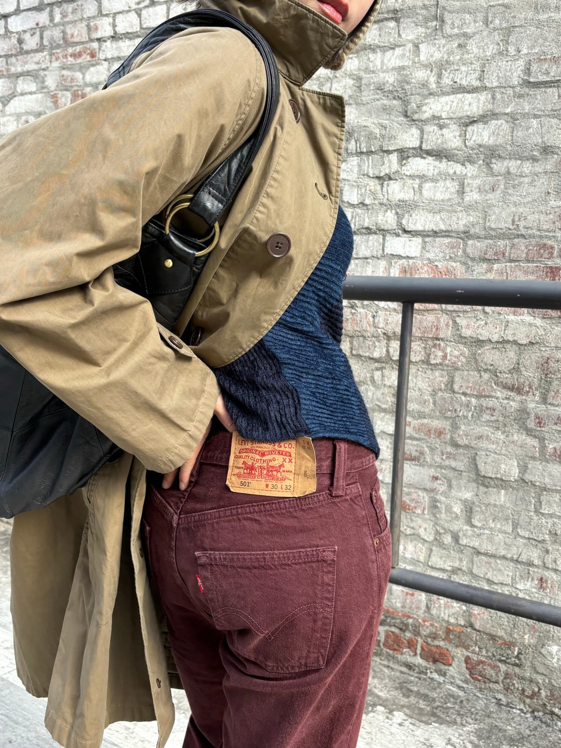 폴로 카키베이지 롱코트 버버리코트 유일매물 상품이미지3