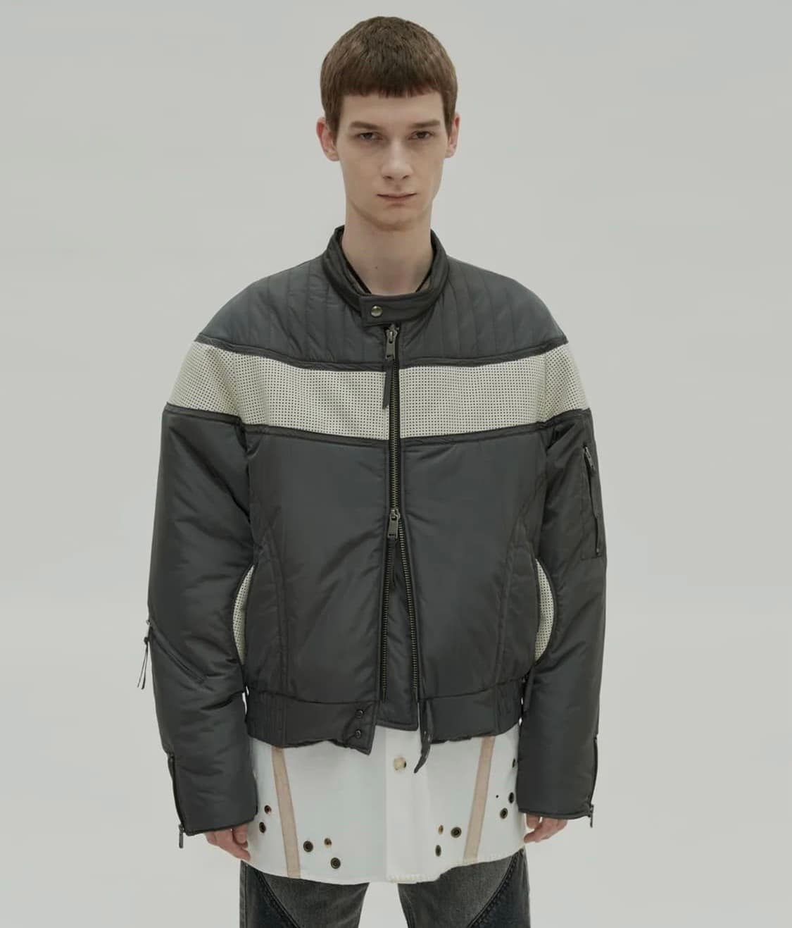 앤더슨벨 패디드 바이커 점퍼 자켓 L 상품이미지1