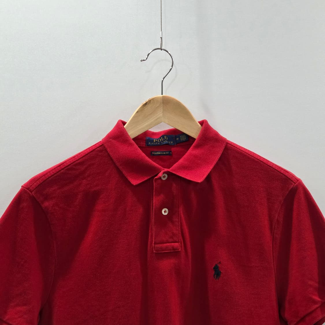 폴로랄프로렌 피케 카라 반팔티 레드 M 상품이미지2