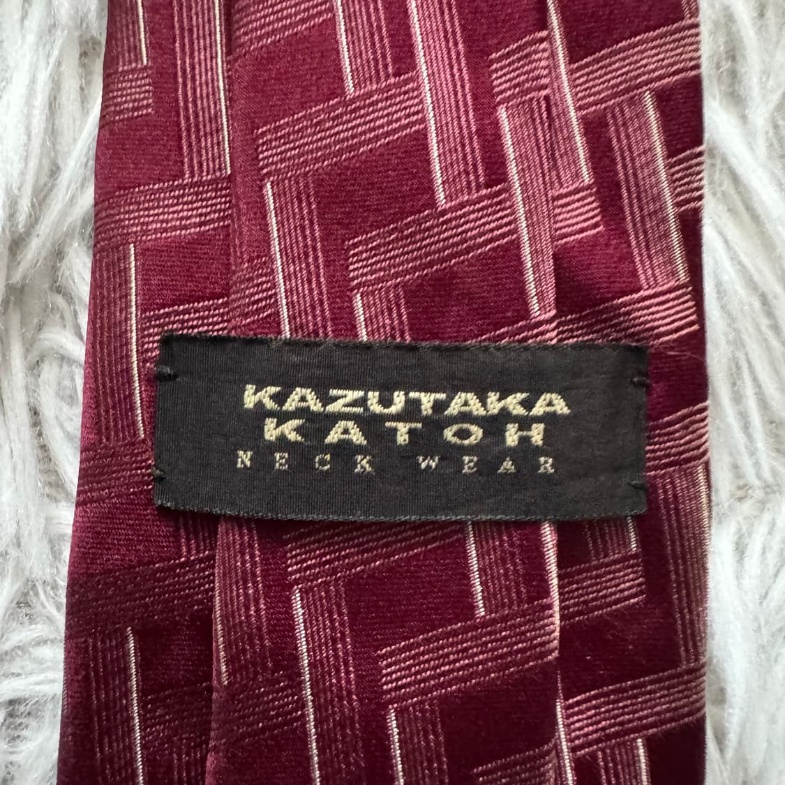 KAZUTAKA 일본빈티지 넥타이 카즈타카 카토 y2k 넥타이 OS 상품이미지4