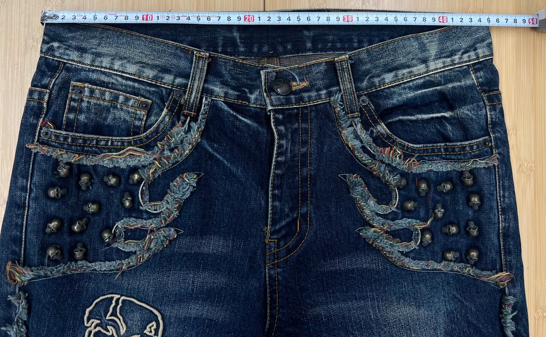 "Ride to Live, Live to Ride"  워싱자수 PANT 상품이미지2