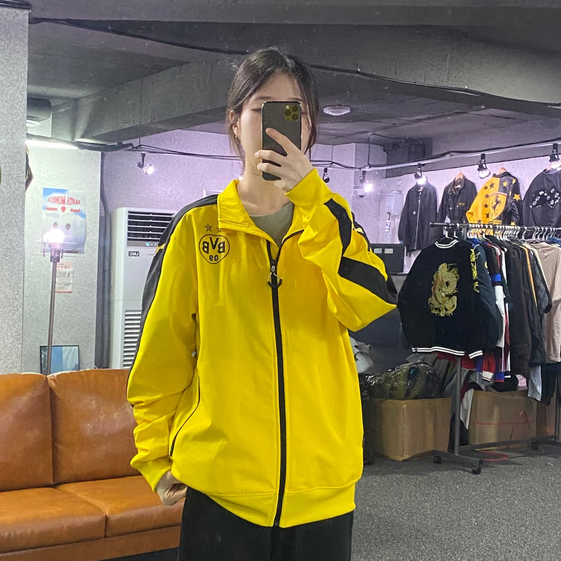 푸마 BVB 옐로우 트랙탑 점퍼 B2164 상품이미지1