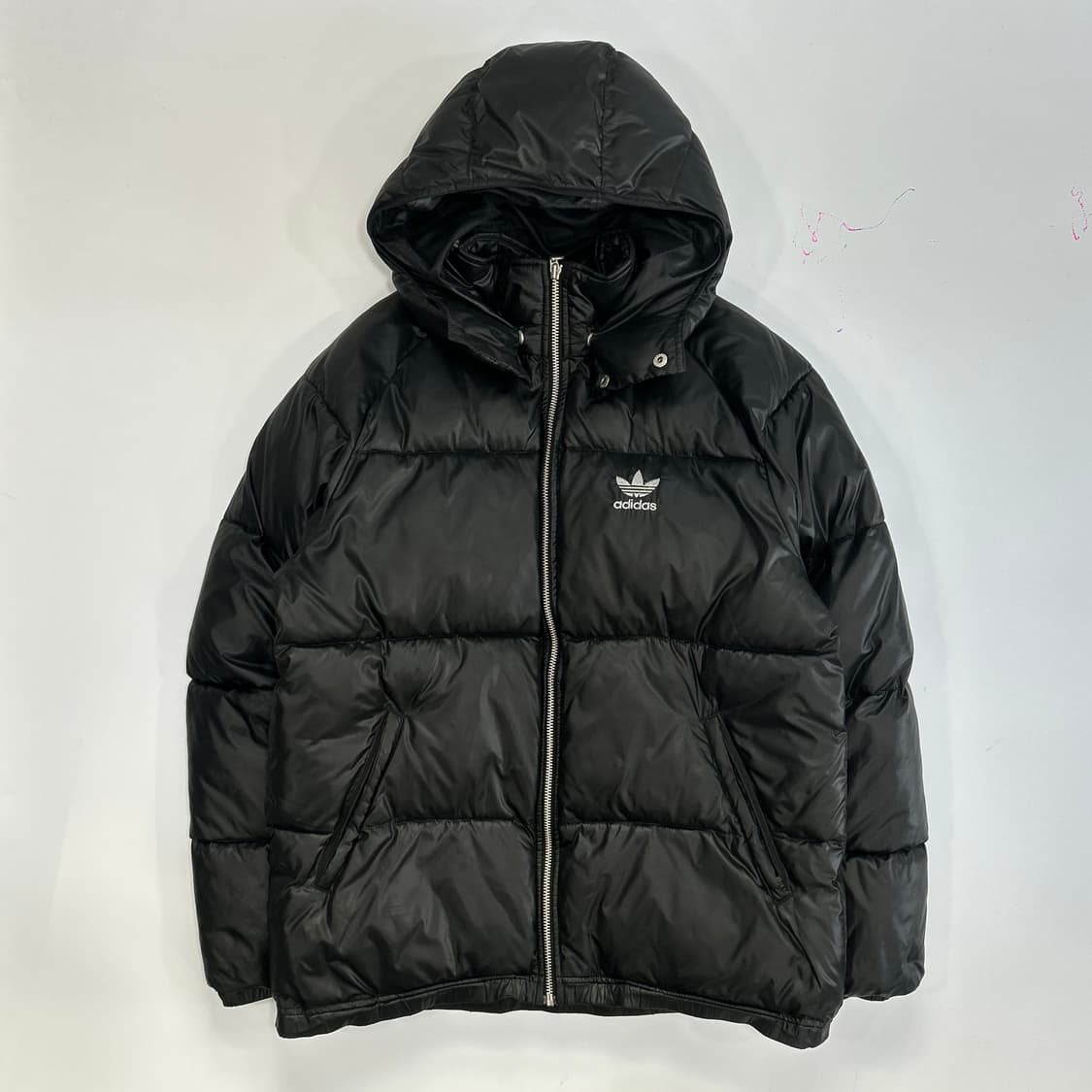 Adidas 아디다스 실버 파이어버드 블랙 패딩 상품이미지3