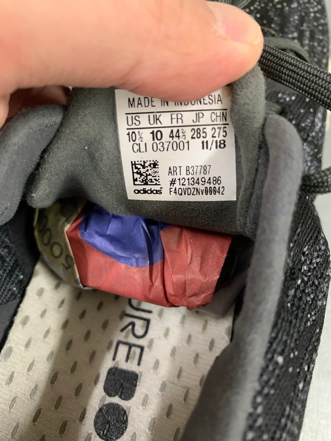 아디다스 퓨어부스트 DPR 블랙 285 상품이미지10