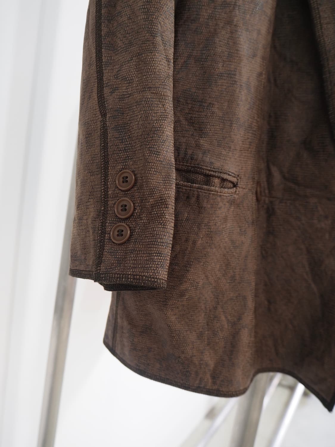 1980's GIORGIO ARMANI leather jacket  상품이미지3