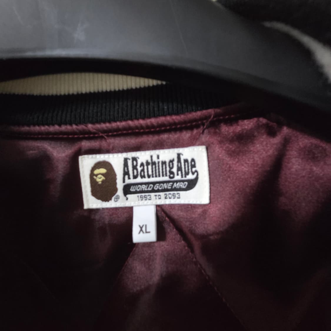 베이프 벨루어 수베니 어 버건디 자켓 상품이미지4