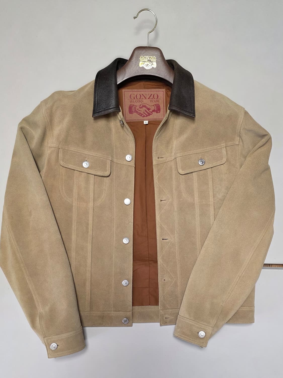 (XL) 곤조1 스웨이드 자켓 상품이미지1