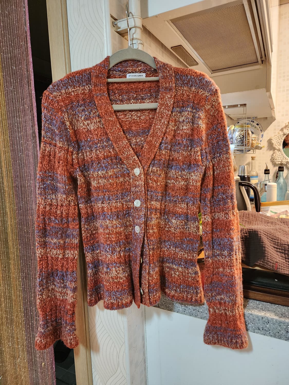 고걸 자체제작 모헤어 가디건 상품이미지1