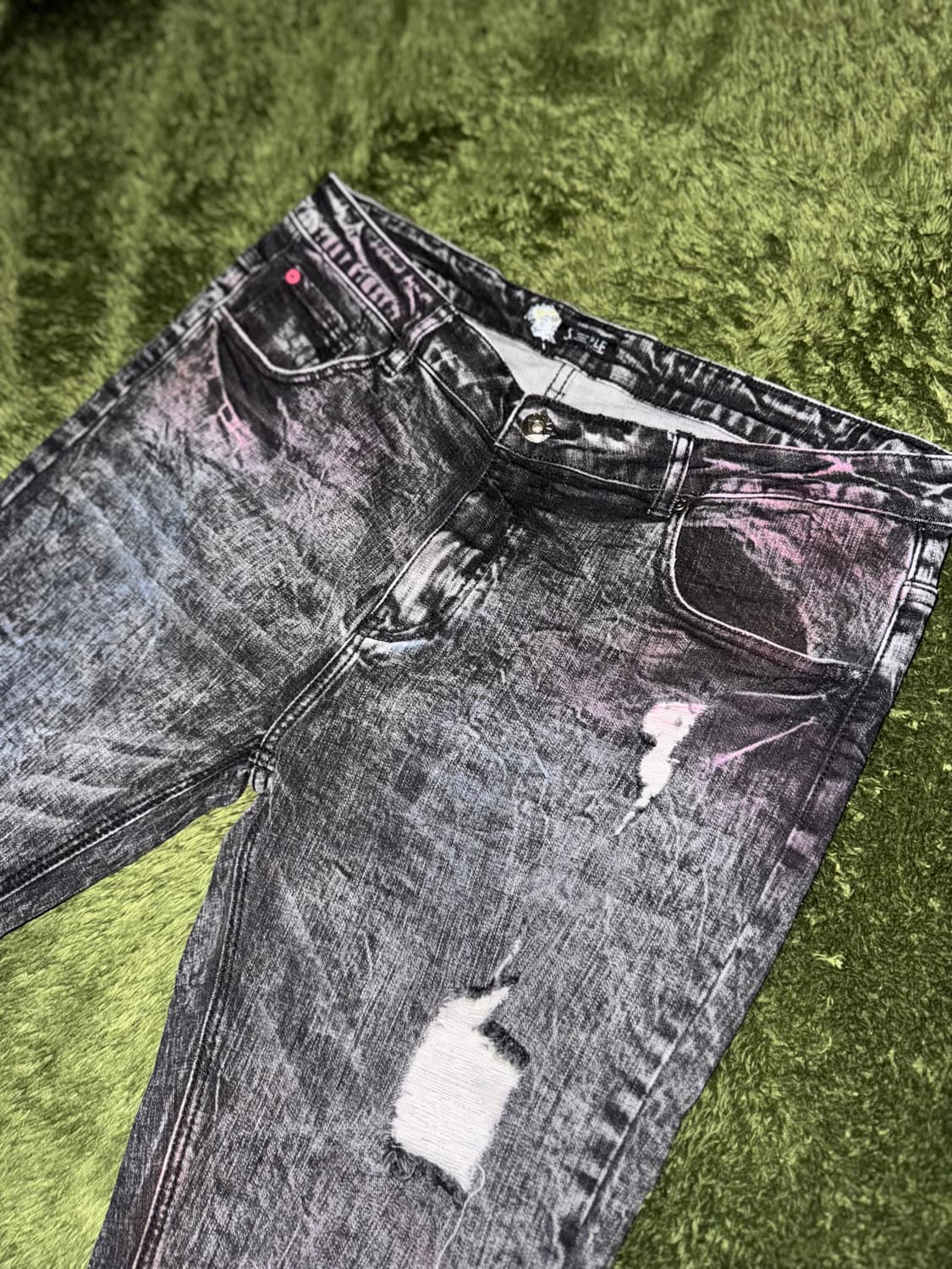 [36] STAPLE 스테이플 피죤 스프레이 디스트로이드 데님 팬츠 상품이미지2