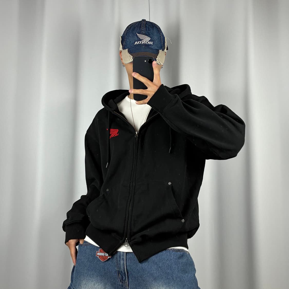 <혼다 x 핍스 투웨이 후드집업> No.1515 상품이미지2