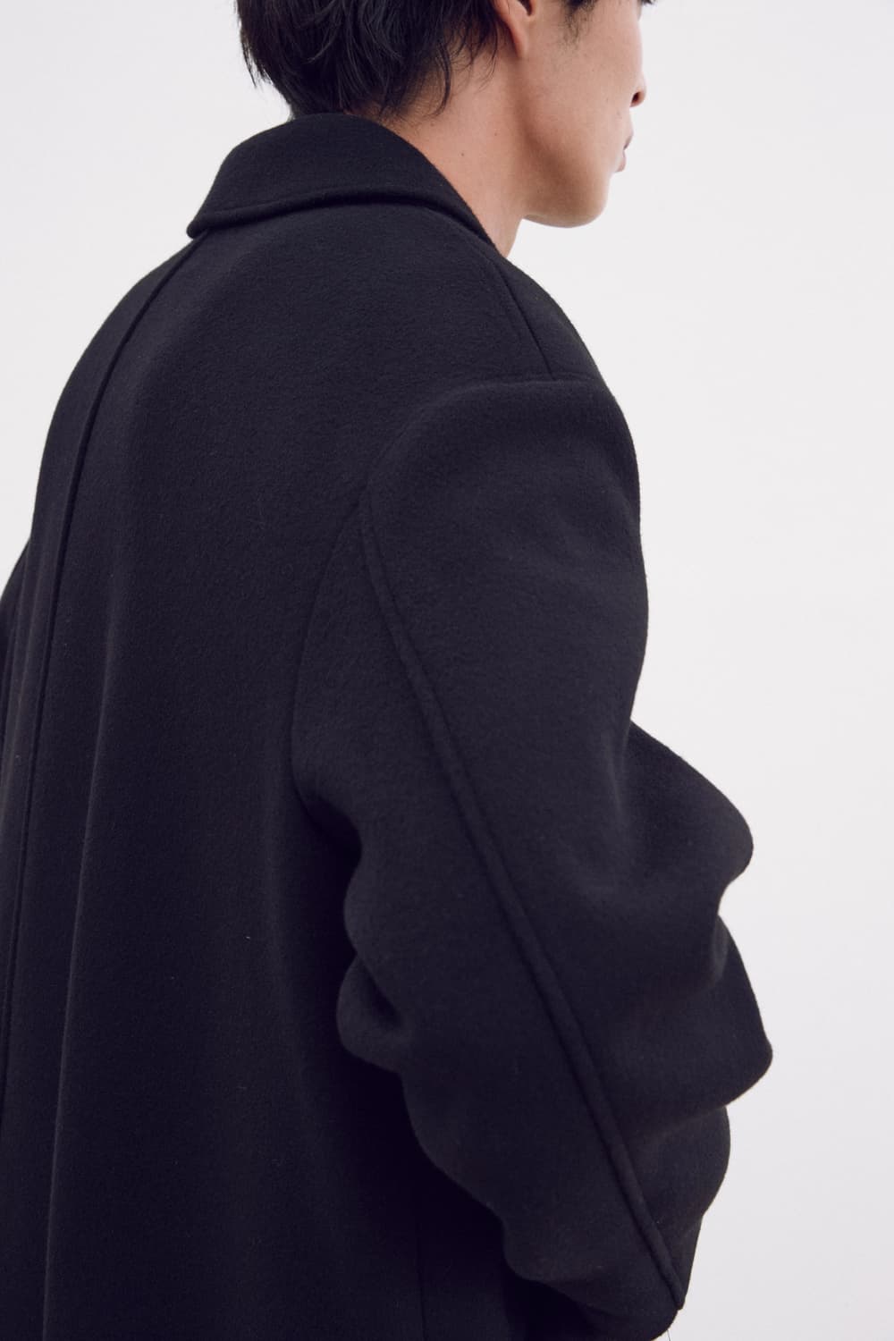 포터리 멜톤 울 맥코트 다크 브라운 상품이미지3