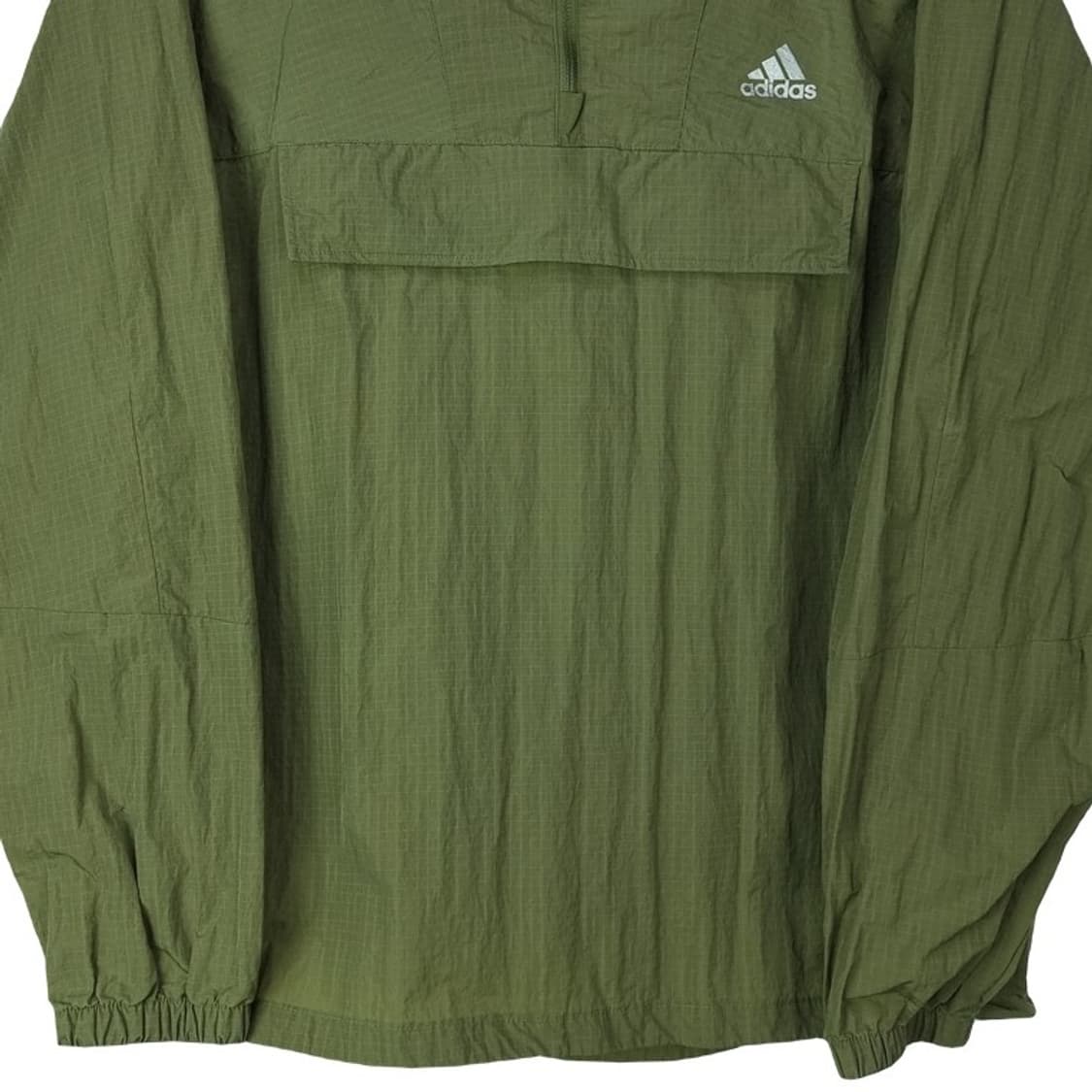 [아디다스] 로고 프린팅 아노락 바람막이 자켓 카키 M17706 상품이미지5