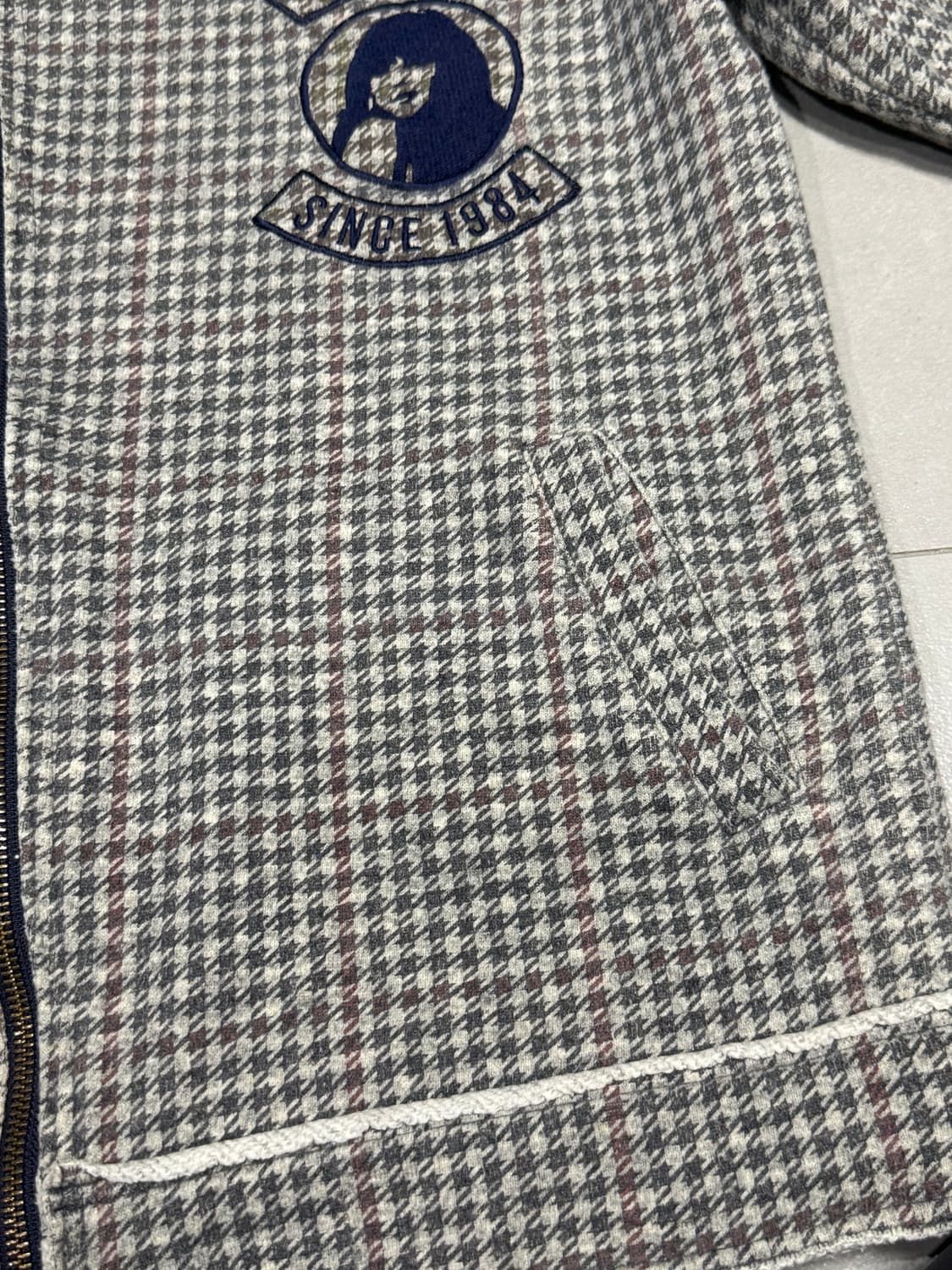 히스테릭 글래머 아카이브 울 캐시미어 혼방 히스걸 면 라이더 자켓  상품이미지4