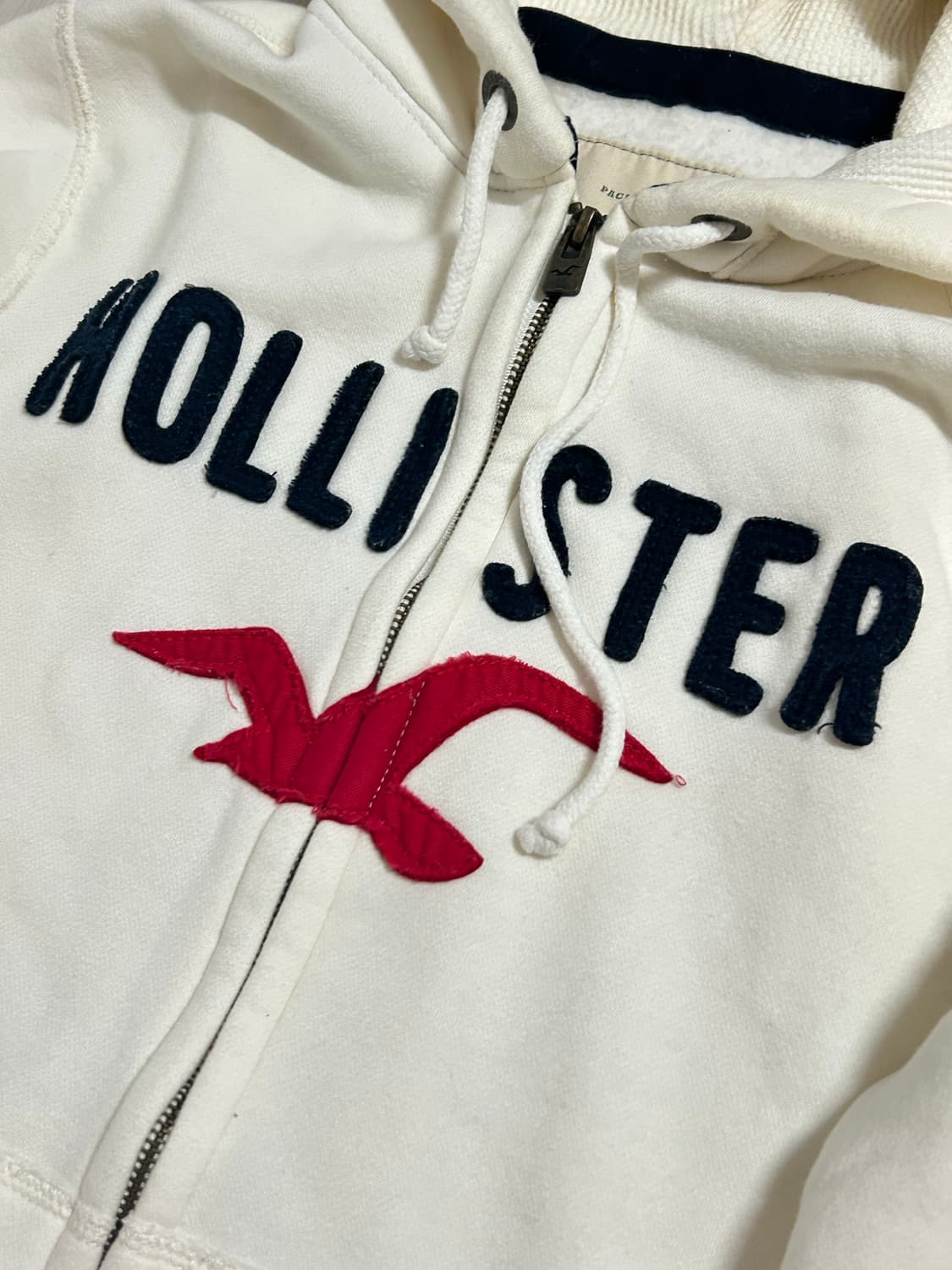 ⭐️유일매물 홀리스터 크림 아이보리 오버핏 후드집업  상품이미지2