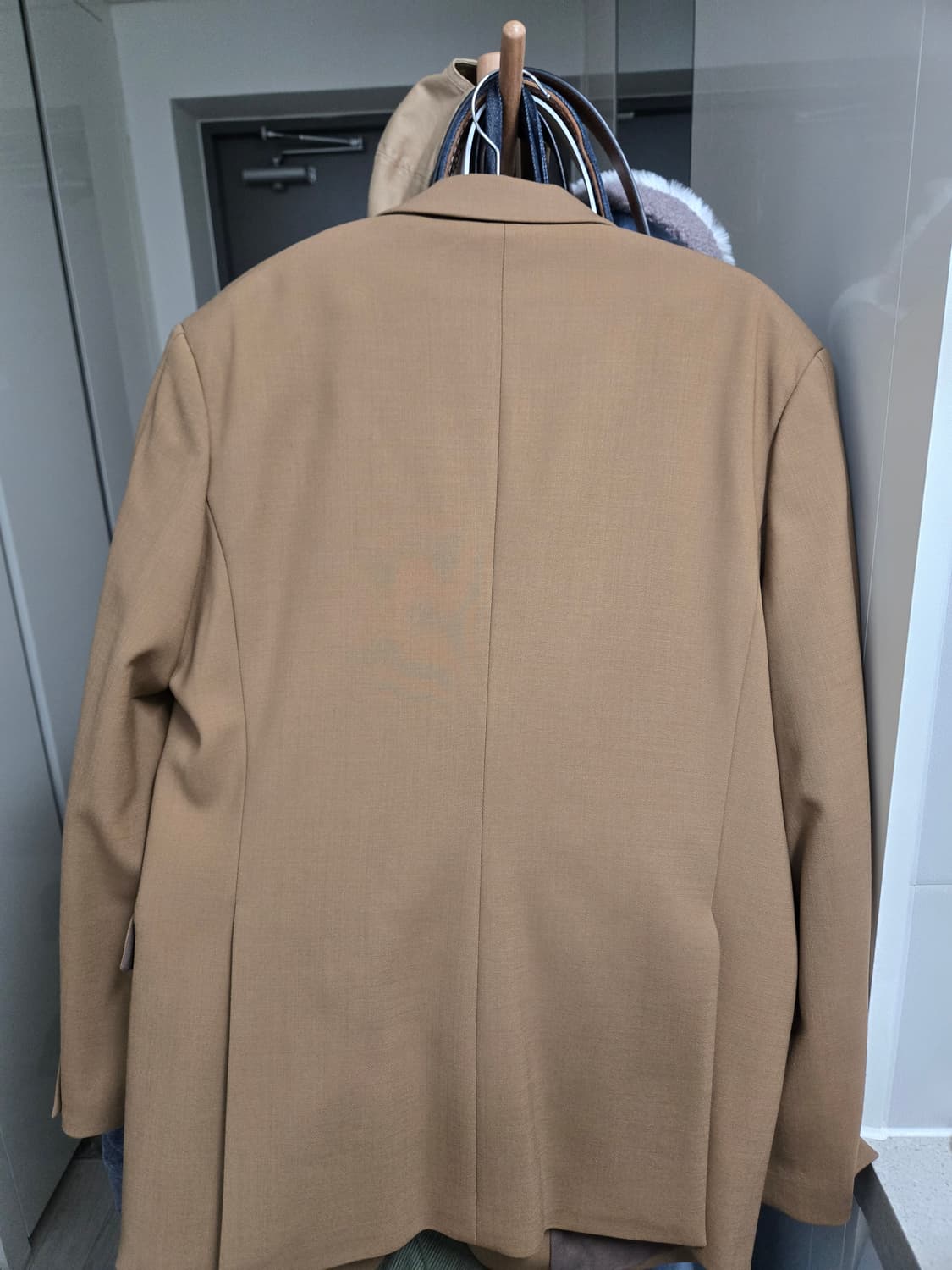 송지오 카멜색상 셋업 정장 상의 105 하의 30 상품이미지2