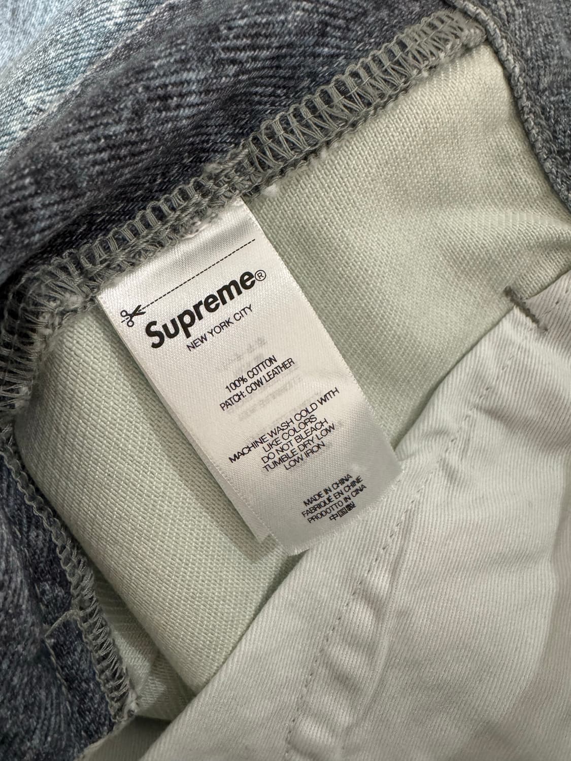 [30] 슈프림 HJR 트롱프뢰유 루즈핏 진블루 상품이미지9