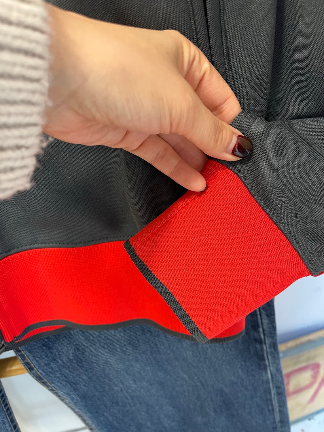 나이키 맨유 트랙 자켓 그레이/레드 상품이미지4