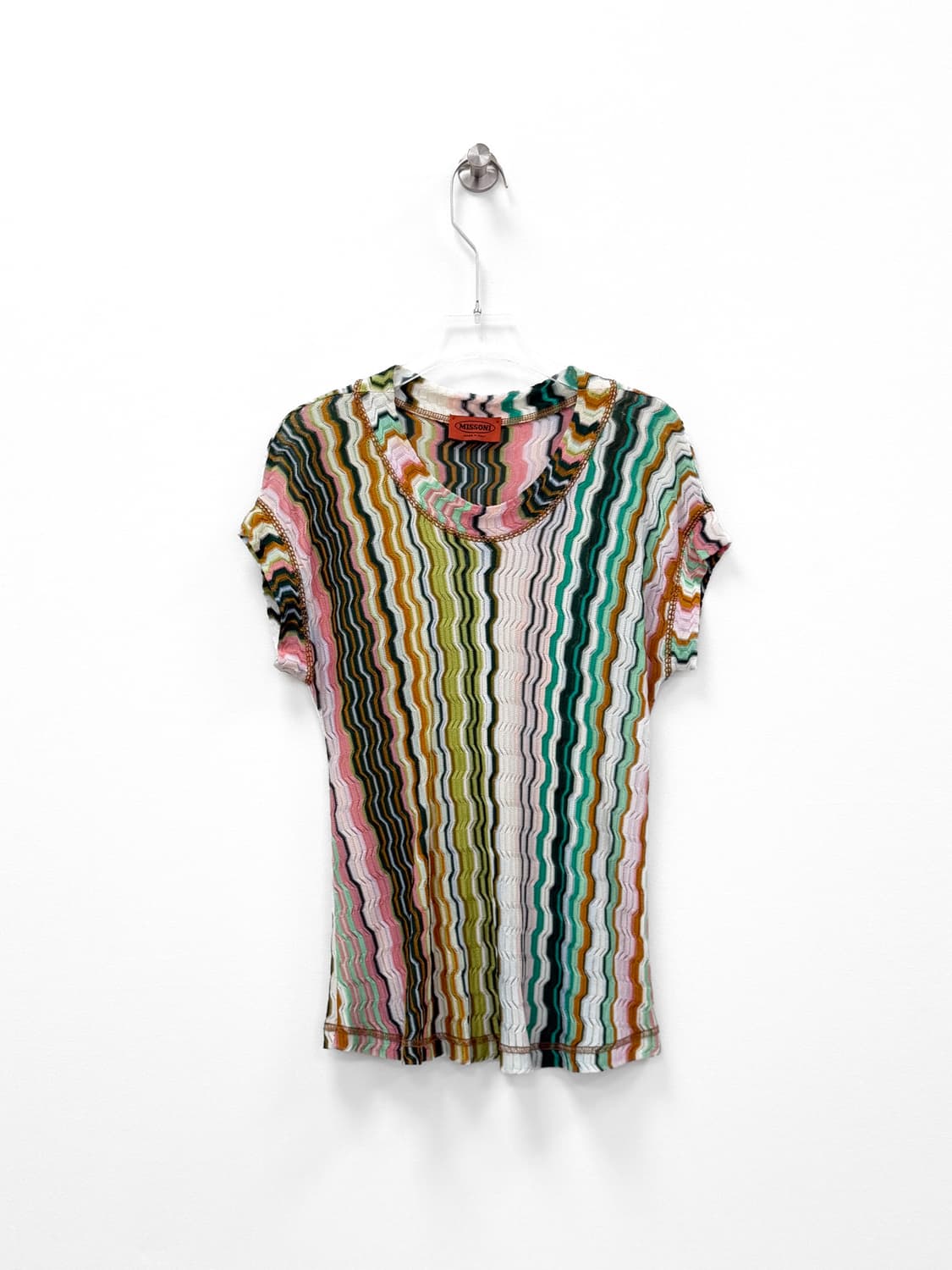 미쏘니 멀티컬러 니트 탑 상품이미지1