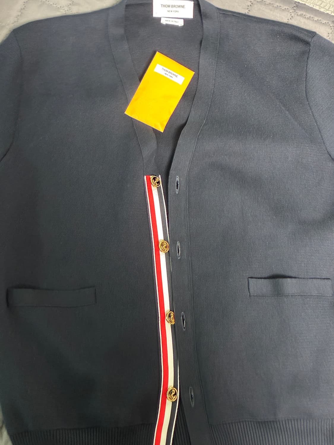 톰브라운 밀라노 스티치 금장 가디건 4사이즈 상품이미지1