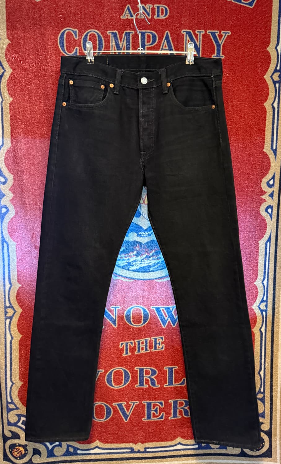 리바이스 501 흑청 32/34 버튼플라이 상품이미지5