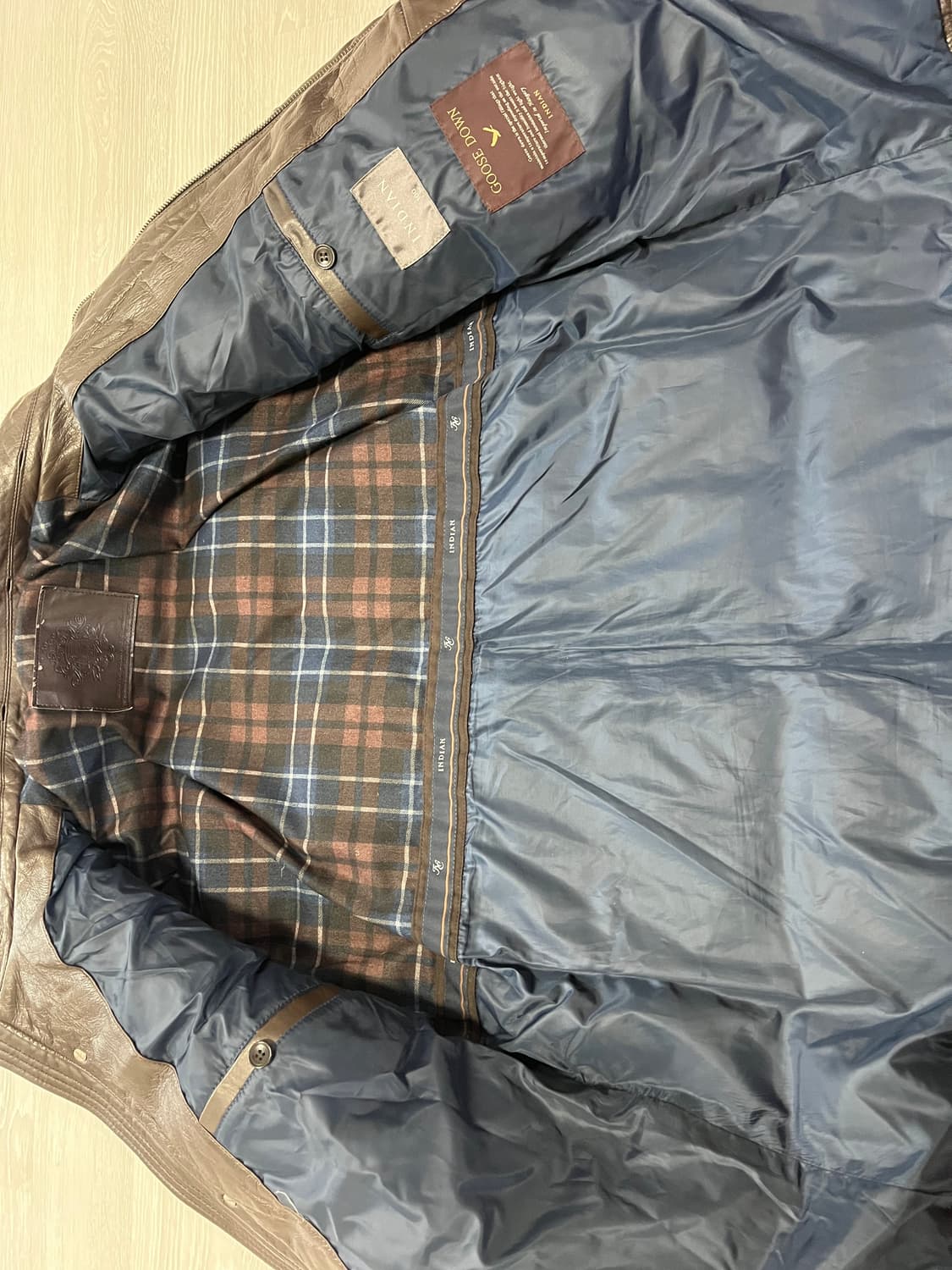 인디안 양가죽 구스다운 점퍼 100 상품이미지6