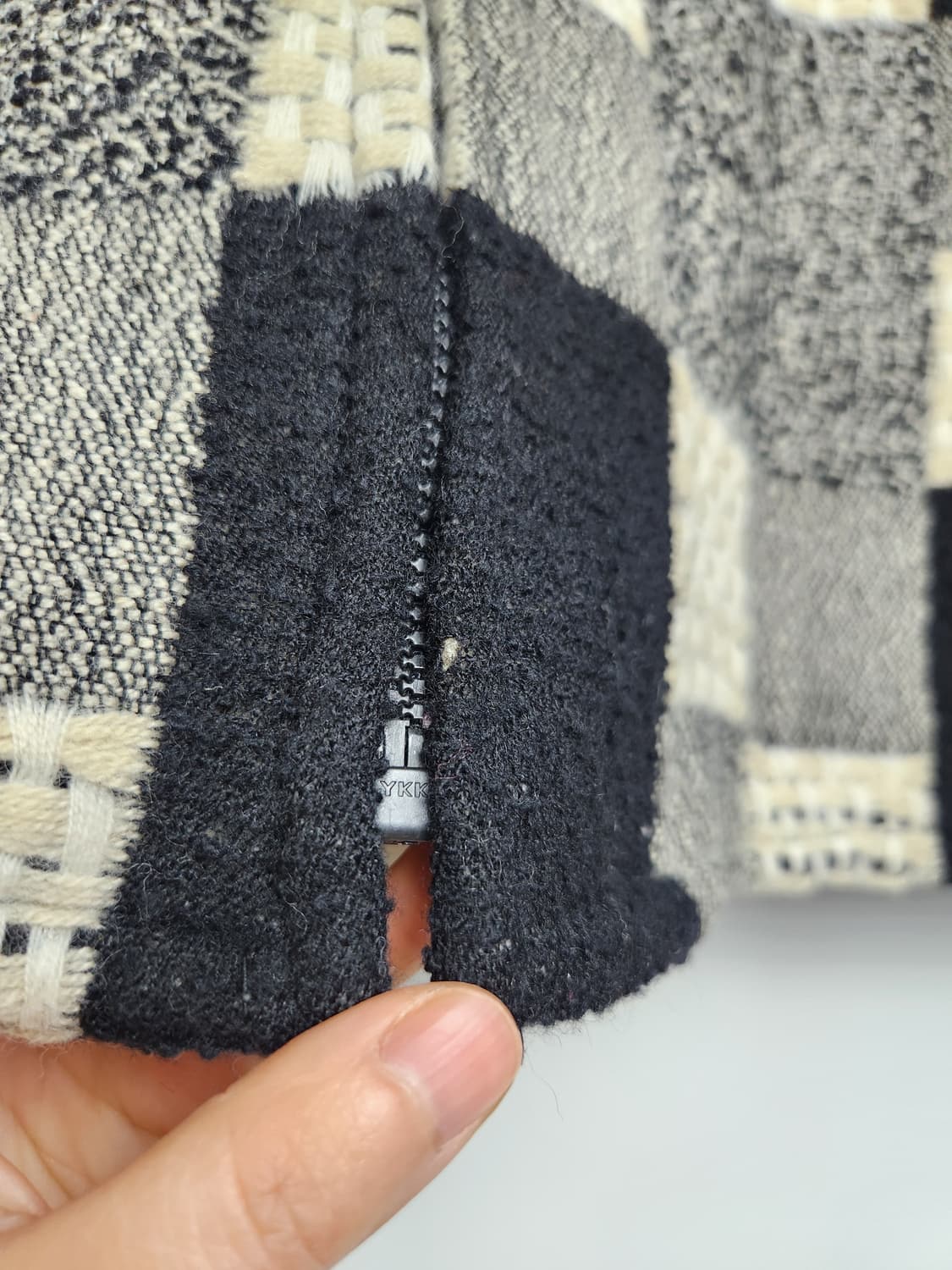 스퀘어 골지 울 집업 상품이미지8