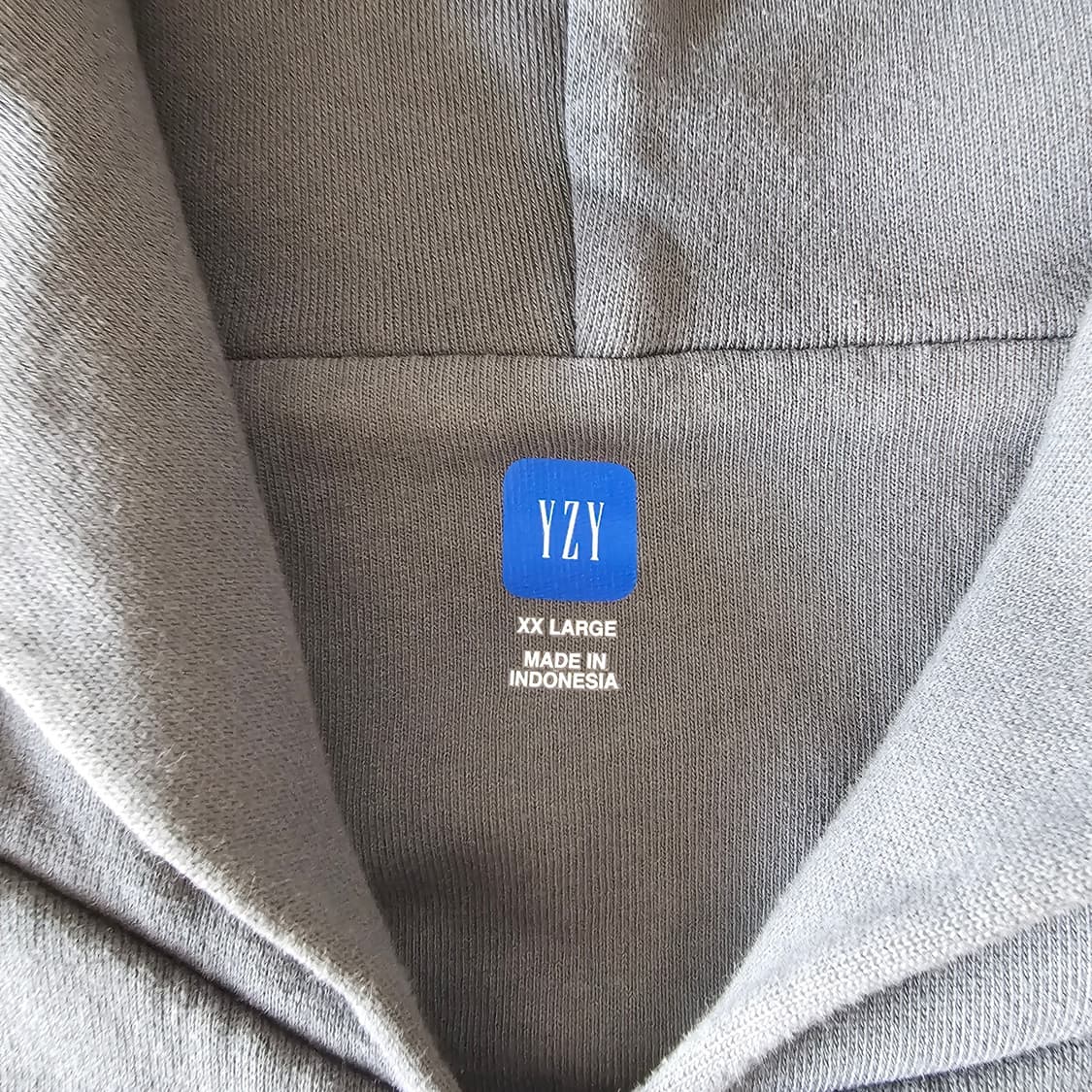 XXL 2XL 이지 YZY 집업 후드 다크 그레이 3회착 110 115 상품이미지4