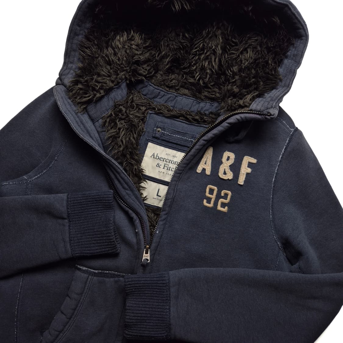 [L] 아베크롬비 울프죠 후드집업 상품이미지2