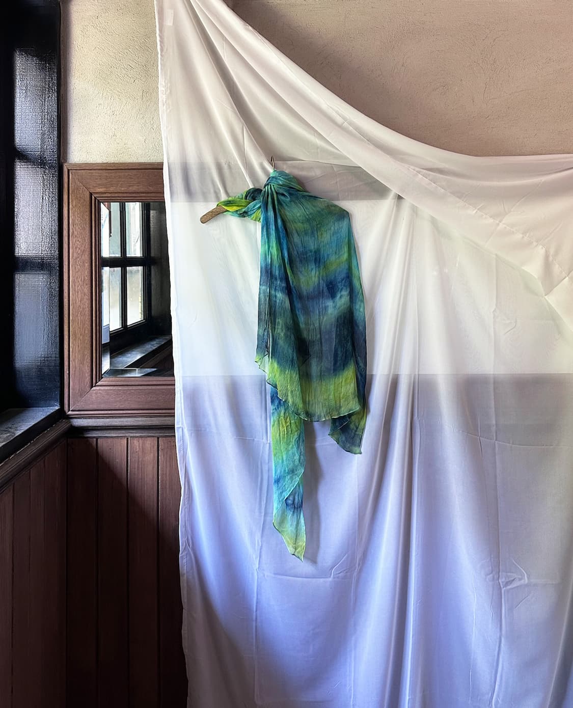 JPV green printed scarf 상품이미지7