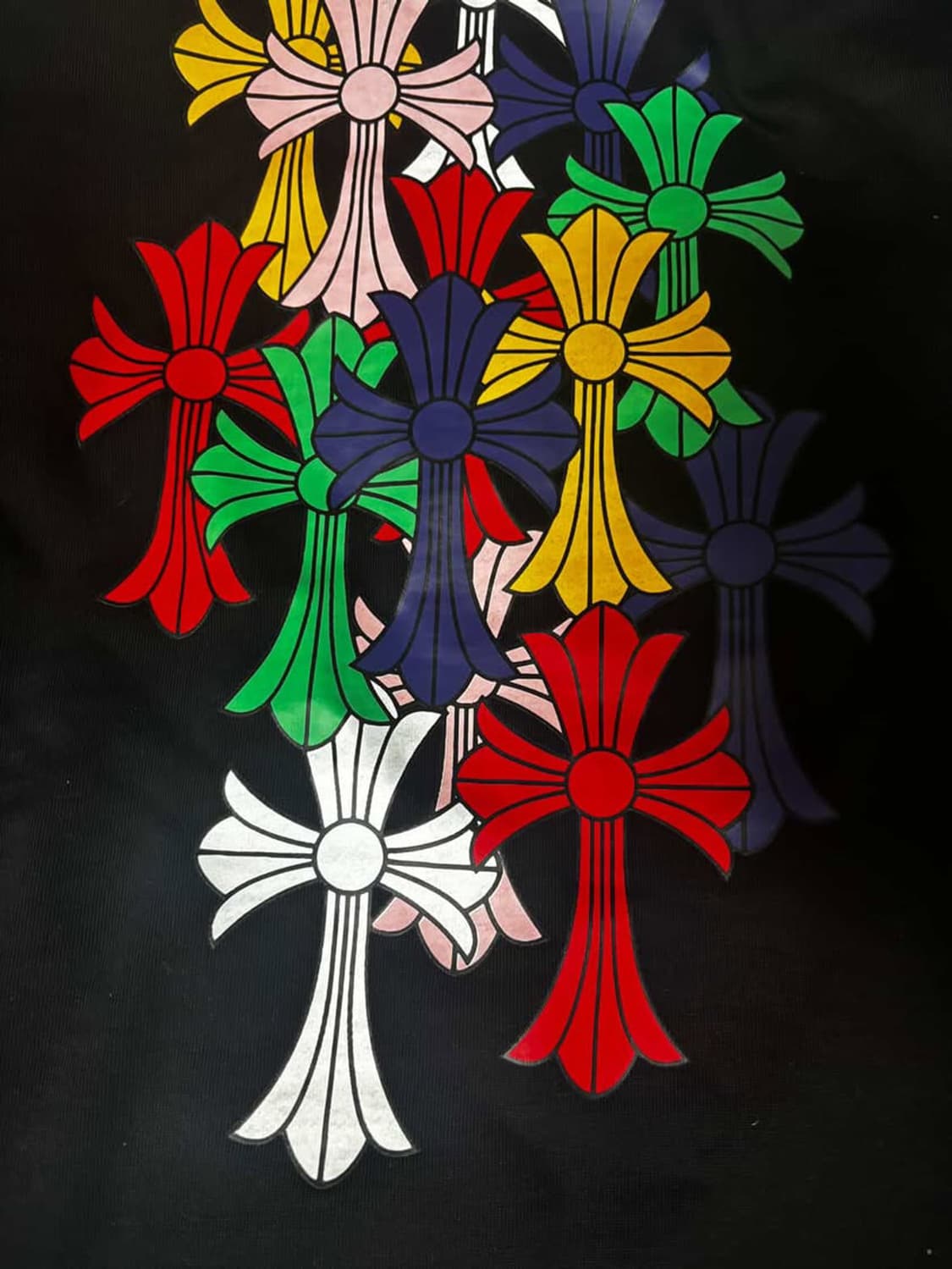 정품)크롬하츠 멀티 크로스 후드 블랙 상품이미지2